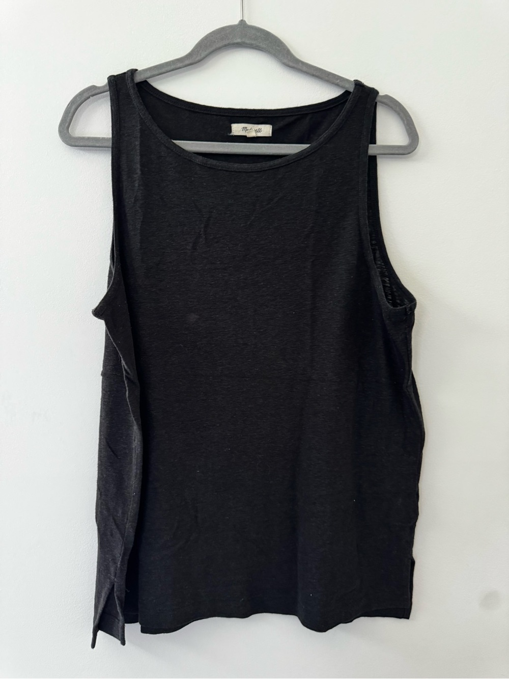 Madewell Black Scoop Neck Tank Top